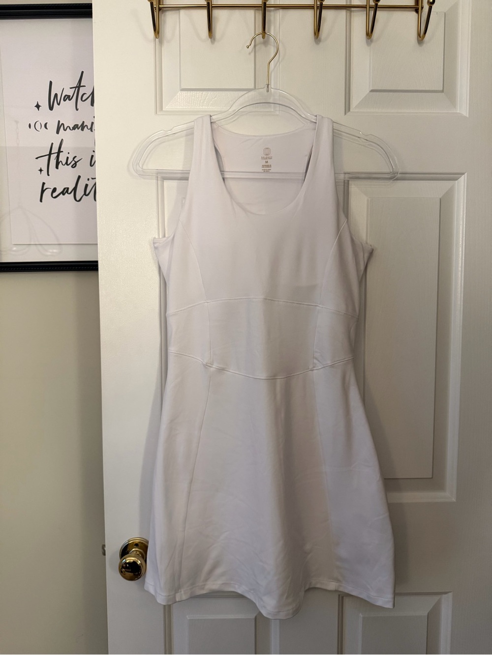 White Women's Athletic Tank Dress - Brand: Balance Collection